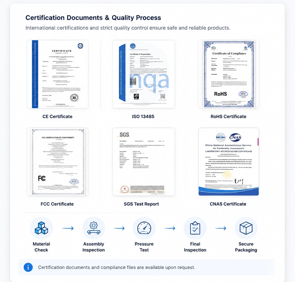 Oxycron certifications and quality awards